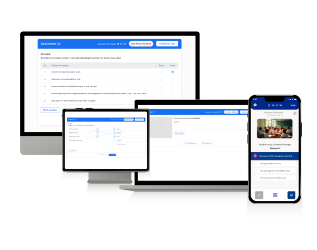 Dukungan berbagai tipe soal